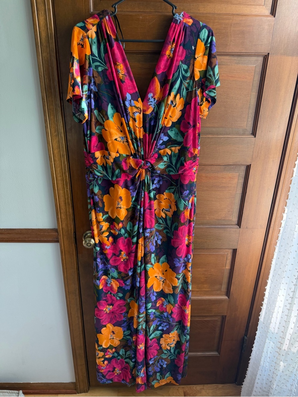 Vince Camuto Women's Twist-Front Cap-Sleeve Jumpsuit - Picture 2 of 6
